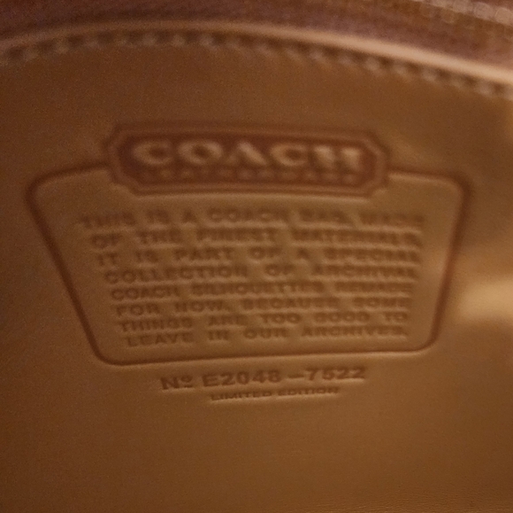 Coach Rambler Crossbody/Shoulder Bag NWT Color: Flax - Picture 4 of 7